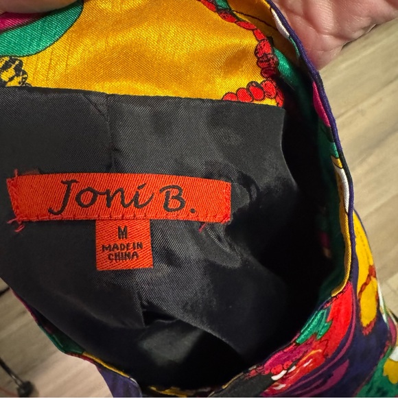 🎭 Joni B. Vintage Multicolor Abstract Print Jacket (M) - Picture 7 of 9